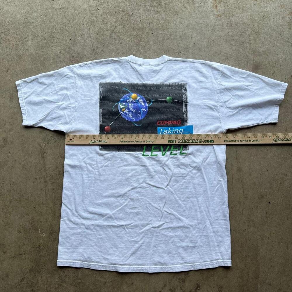 90s Compaq Computers Tech Art Tee 23x30” - image 6